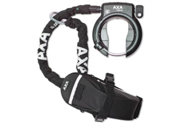 ANTIVOL CADRE AXA DEFENDER RL 100+CHAÎNE+SAC OUVERTURE 50 mm NOIR