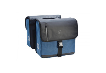 SACOCHE ARRIERE DOUBLE BUSINSS 40 L WILLEX - BLEU