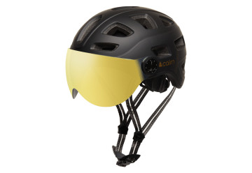 CASQUE CAIRN QUARTZ VISOR LED BLACK GOLD