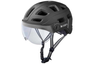 CASQUE CAIRN QUARTZ TRANSPARENT VISOR LED USB