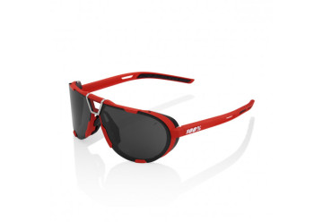 LUNETTES 100% WESTCRAFT - SOFT TACT RED - BLACK MIRROR